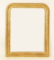 Lot 733 - A 19th century French giltwood over mantel mirror