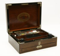 Lot 450 - A mid 19th century rosewood artists box