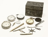 Lot 78 - A hallmarked silver Benson pocket watch