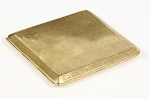 Lot 45 - A 9ct gold cigarette case