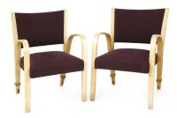 Lot 272 - A pair of bentwood armchairs