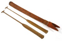 Lot 540A - A pair of tribal paddles