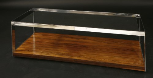 Lot 373 - A Merrow Associates rosewood and chrome coffee table
