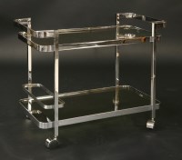 Lot 375 - A chrome two-tier trolley