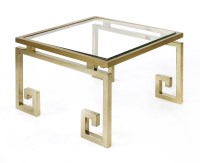 Lot 502 - A brass occasional table