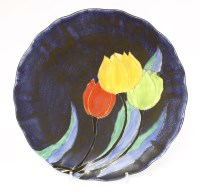 Lot 131 - A Clarice Cliff 'Clovre' charger