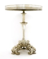 Lot 1048 - A small silvered occasional table