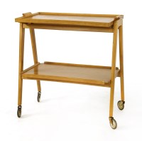 Lot 260 - A Remploy oak and beech trolley