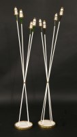 Lot 297 - A pair of floor lamps