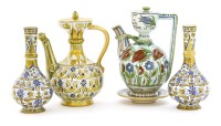 Lot 41 - A Cantagalli maiolica ewer and cover