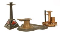 Lot 75 - An Arts and Crafts copper desk stand