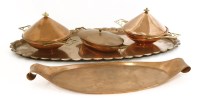 Lot 55 - Two copper and brass tureens