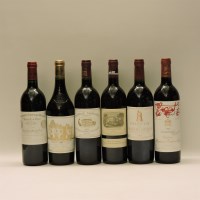Lot 311 - Assorted 1995 Red Bordeaux to include one bottle each: Château Cheval Blanc