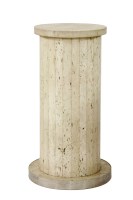Lot 488 - A contemporary travertine marble column
