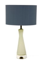 Lot 340 - An Italian glass table lamp