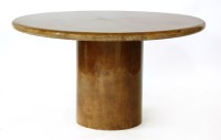 Lot 346 - A vellum-covered table