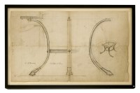 Lot 480 - A design for a table