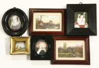 Lot 182 - A collection of 19th and 20th century portrait miniatures