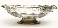 Lot 135 - A Victorian silver embossed and pierced basket