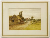 Lot 584 - Thomas Pyne 
LANDSCAPE FARMYARD SCENE 
watercolour