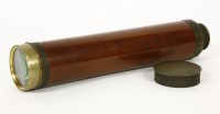 Lot 87 - A 19th century brass four draw telescope by John Syeds