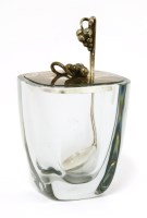 Lot 438 - A Danish glass preserve jar
