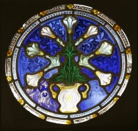 Lot 9 - Two stained glass panels
