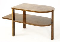 Lot 201 - An Art Deco walnut two-tier occasional table