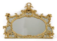 Lot 1054 - A Chippendale period giltwood overmantel