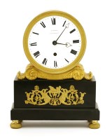 Lot 876 - An eight-day Regency drum clock