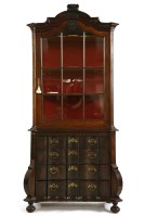 Lot 764 - An 18th century and later Dutch rosewood cabinet