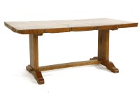 Lot 767 - A large hardwood refectory table