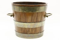 Lot 314A - A brass bound bucket