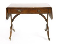 Lot 728 - A 19th century inlaid mahogany sofa table