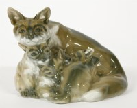 Lot 255 - A Royal Copenhagen fox and two cubs