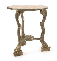 Lot 1131 - An Italian painted 'silver gilt' grotto table