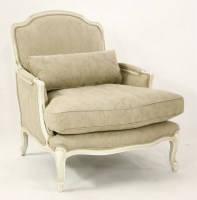 Lot 639 - A Louis XVI style easy chair