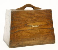 Lot 395 - An elm flour bin