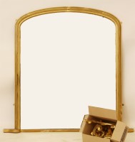 Lot 756 - A Victorian overmantel mirror