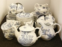 Lot 329 - A quantity of Royal Worcester 'Blue Dragon' tea ware