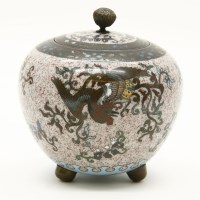 Lot 146 - A Japanese cloisonne bowl and cover