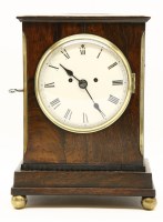 Lot 315 - An early 19th century rosewood bracket clock