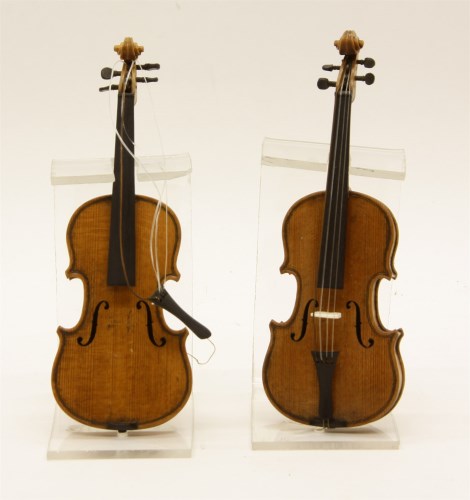 Lot 171 - Two model violins