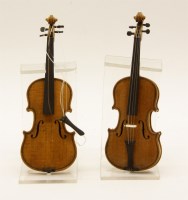 Lot 171A - Two model violins