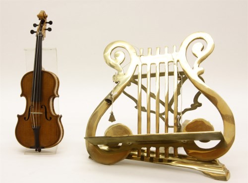 Lot 178 - A model cello on a 27 cm high purpose made perspex stand