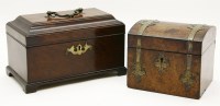 Lot 393 - An 18th century Chippendale mahogany tea caddy