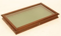 Lot 701 - A mahogany and glazed bijouterie display case