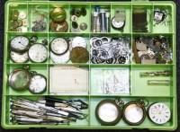 Lot 50 - A collection of various watchmakers spares/parts