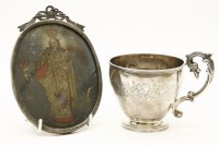 Lot 138 - A French silver cup
