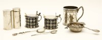 Lot 52 - A quantity of various silver items